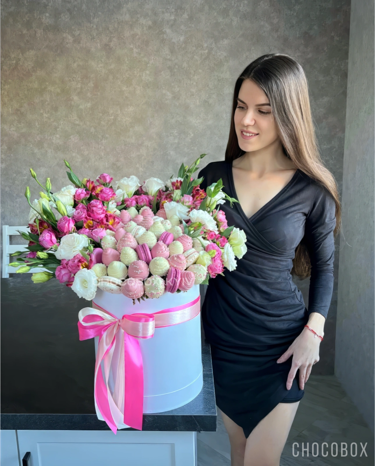 Композиция из клубники в шоколаде - CHOCOBOX