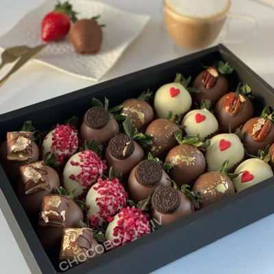 Бокс з полуниці у шоколаді - CHOCOBOX