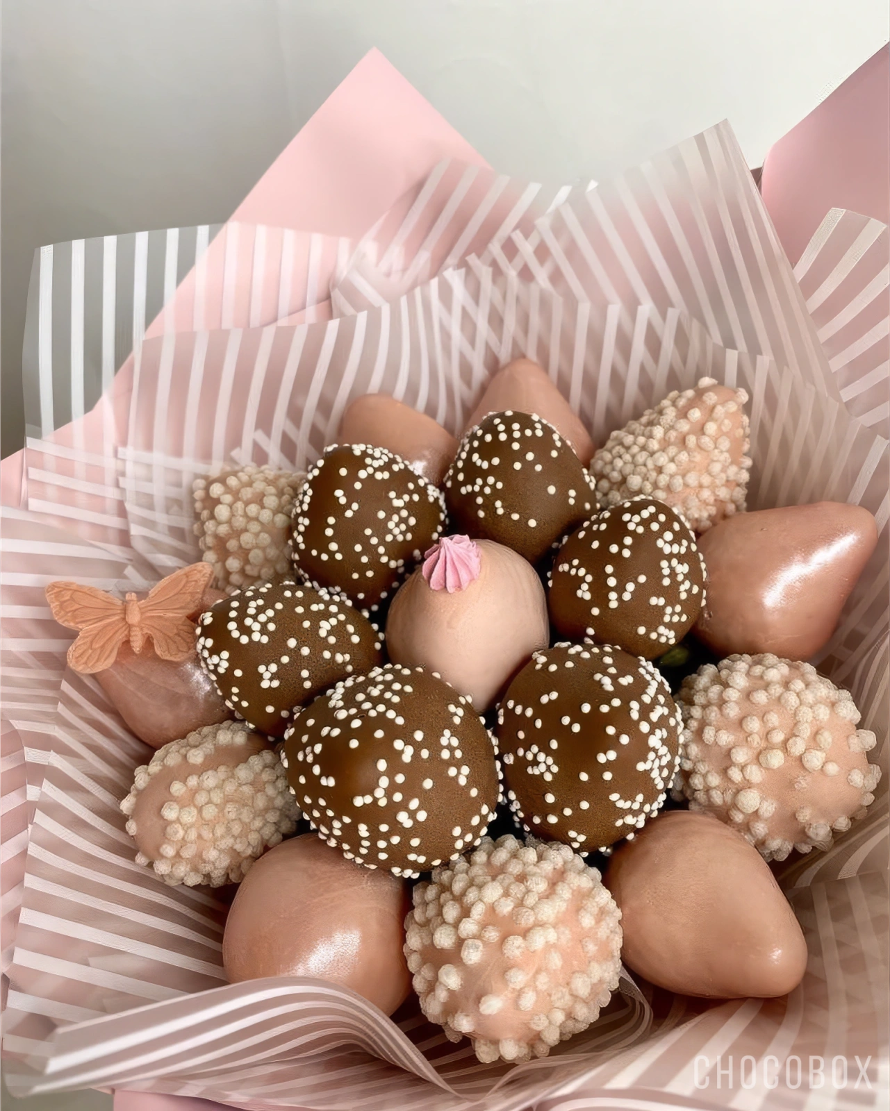 Букет из клубники в шоколаде - CHOCOBOX