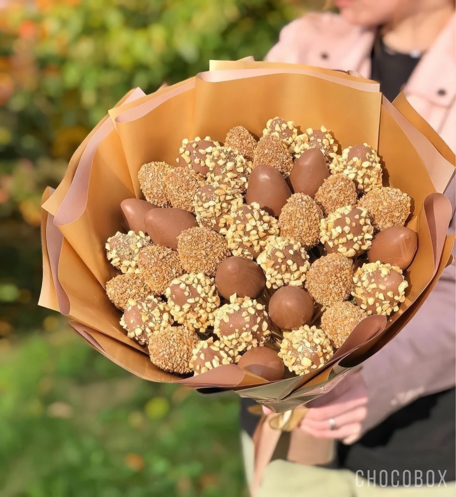 Букет из клубники в шоколаде - CHOCOBOX