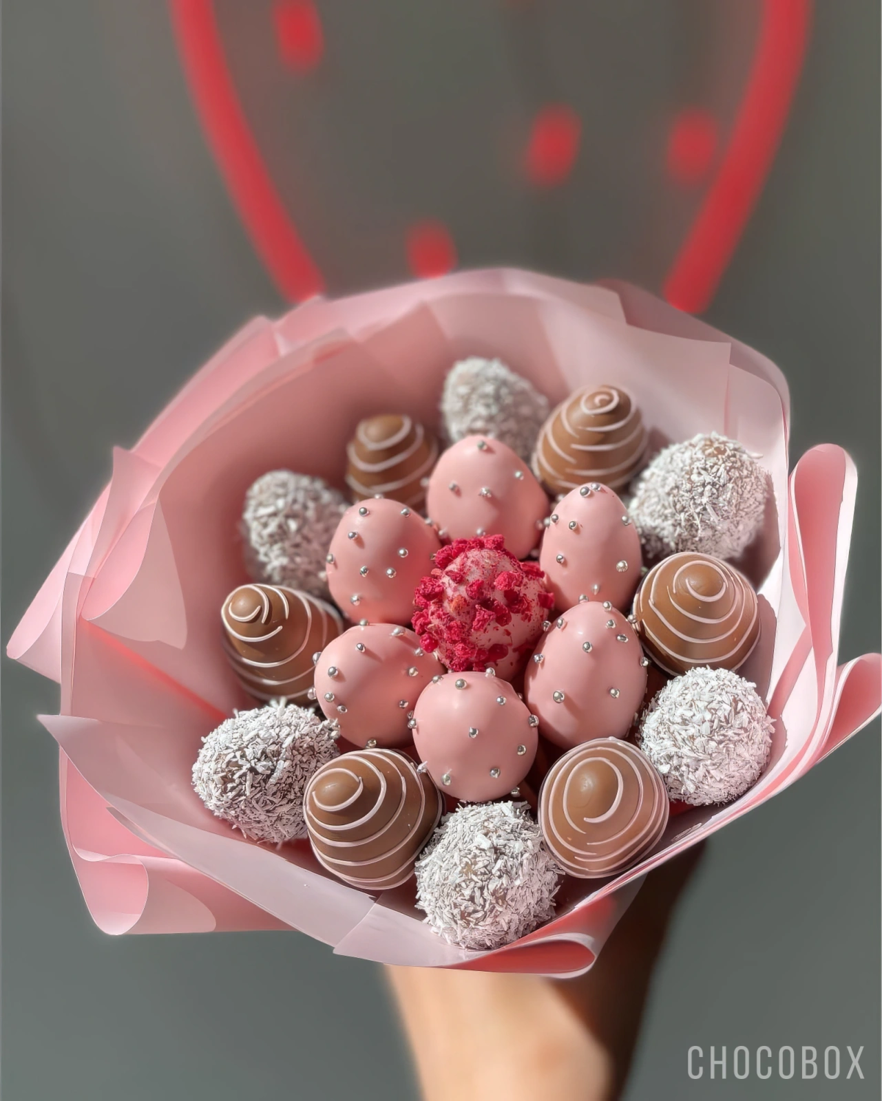 Букет из клубники в шоколаде - CHOCOBOX