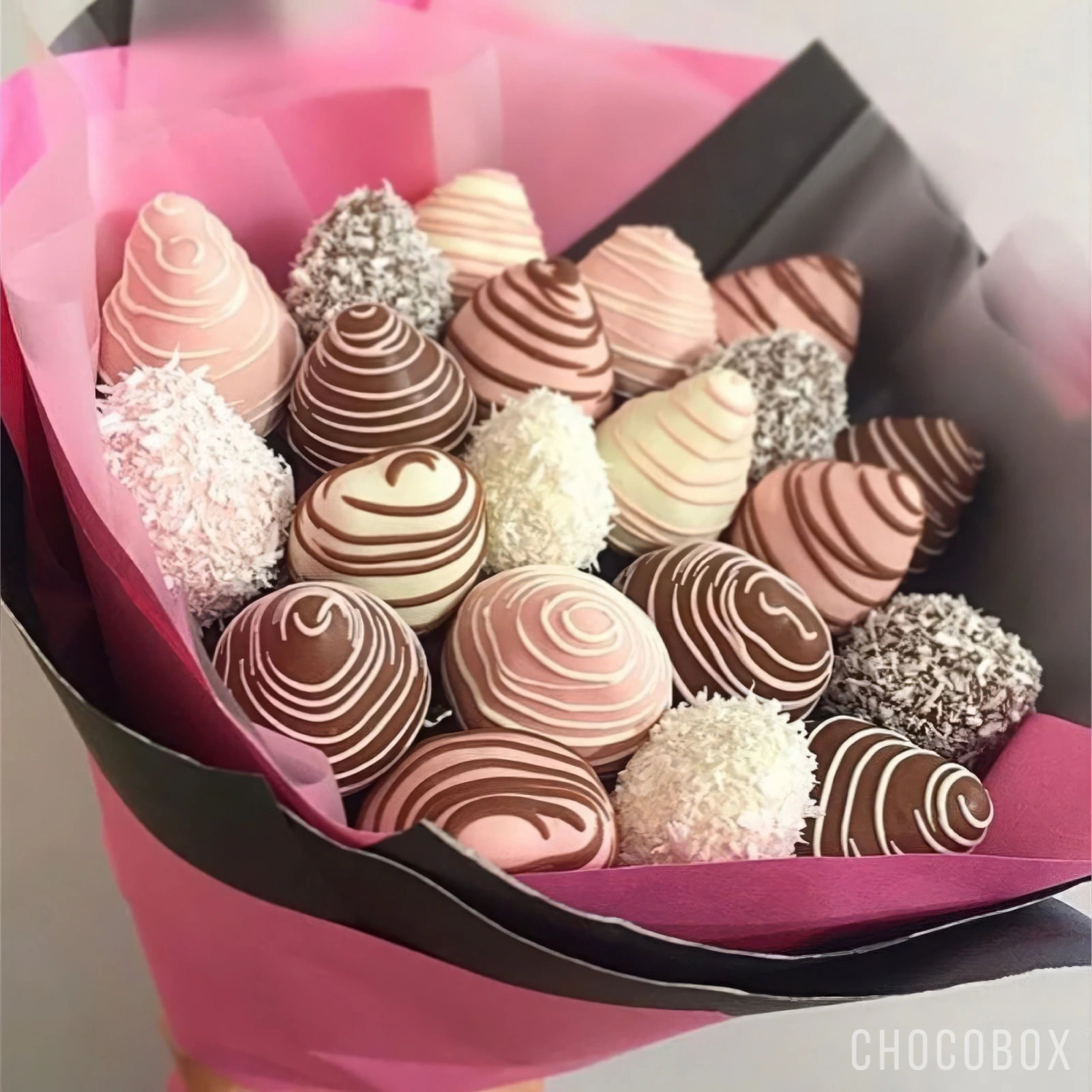 Букет из клубники в шоколаде - CHOCOBOX