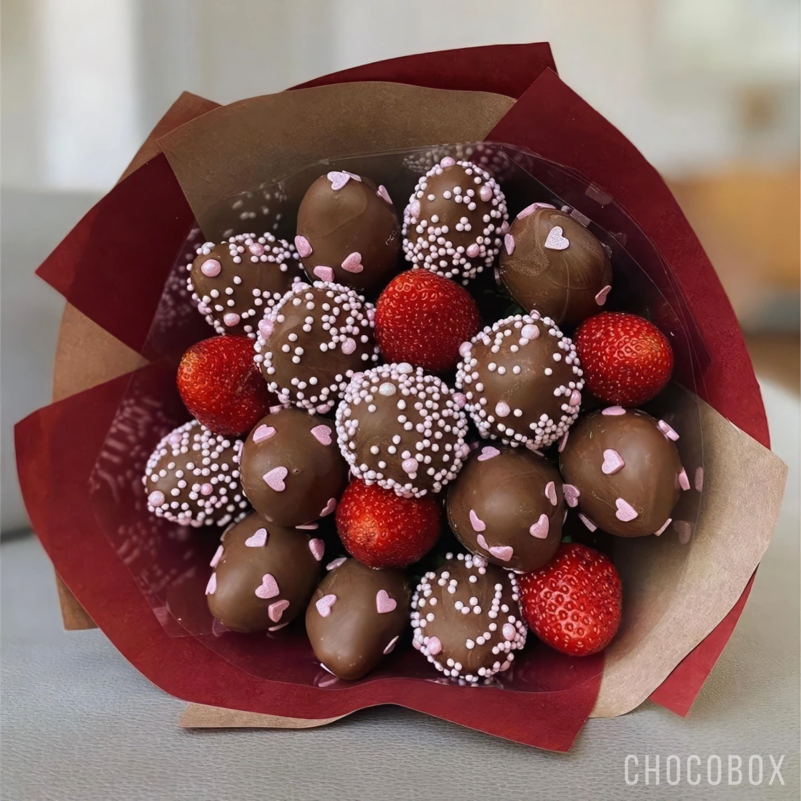 Букет из клубники в шоколаде - CHOCOBOX