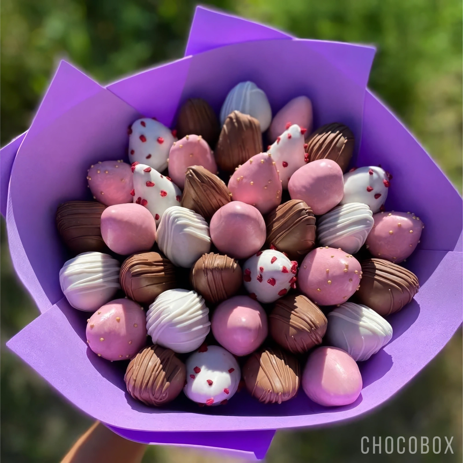 Букет из клубники в шоколаде - CHOCOBOX