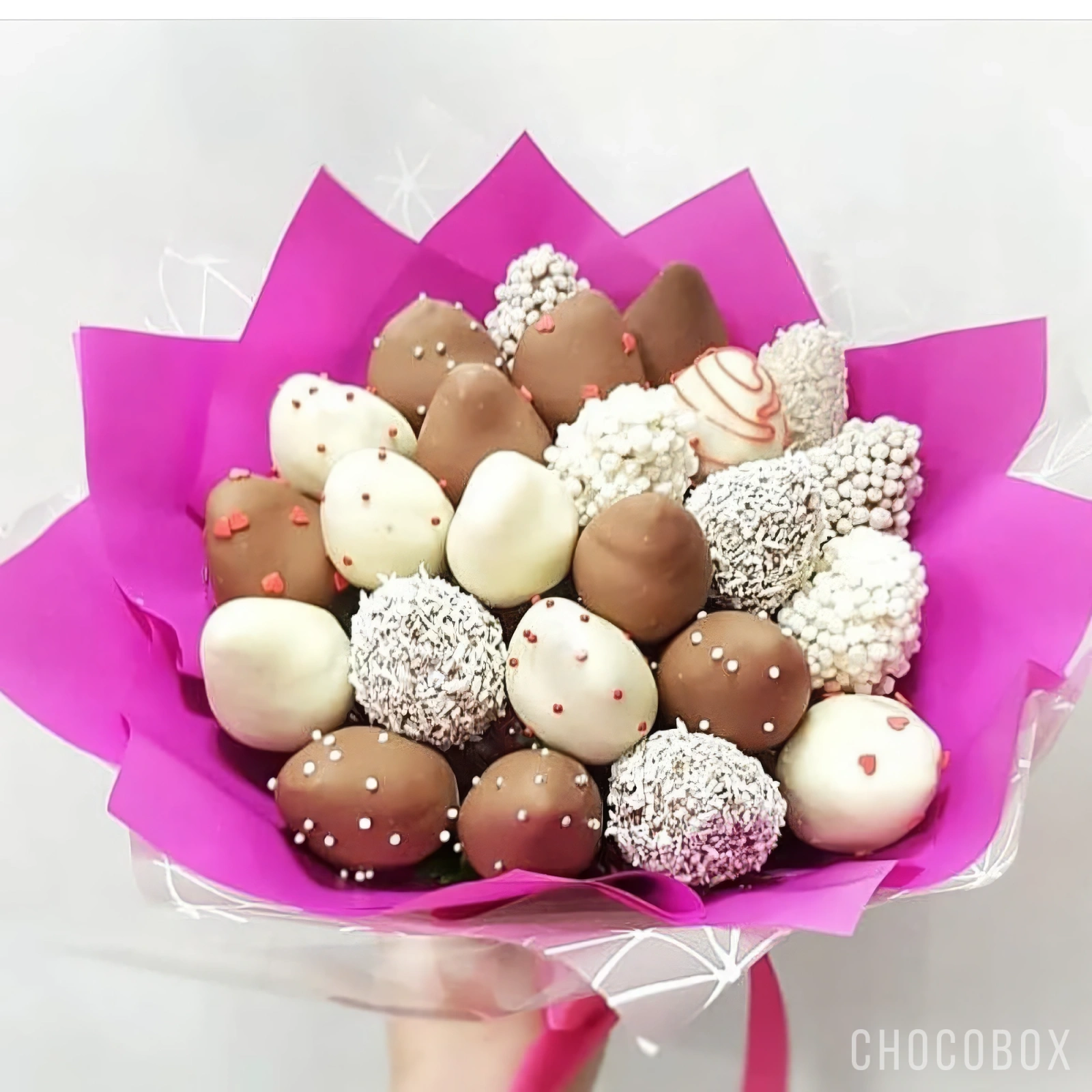 Букет из клубники в шоколаде - CHOCOBOX
