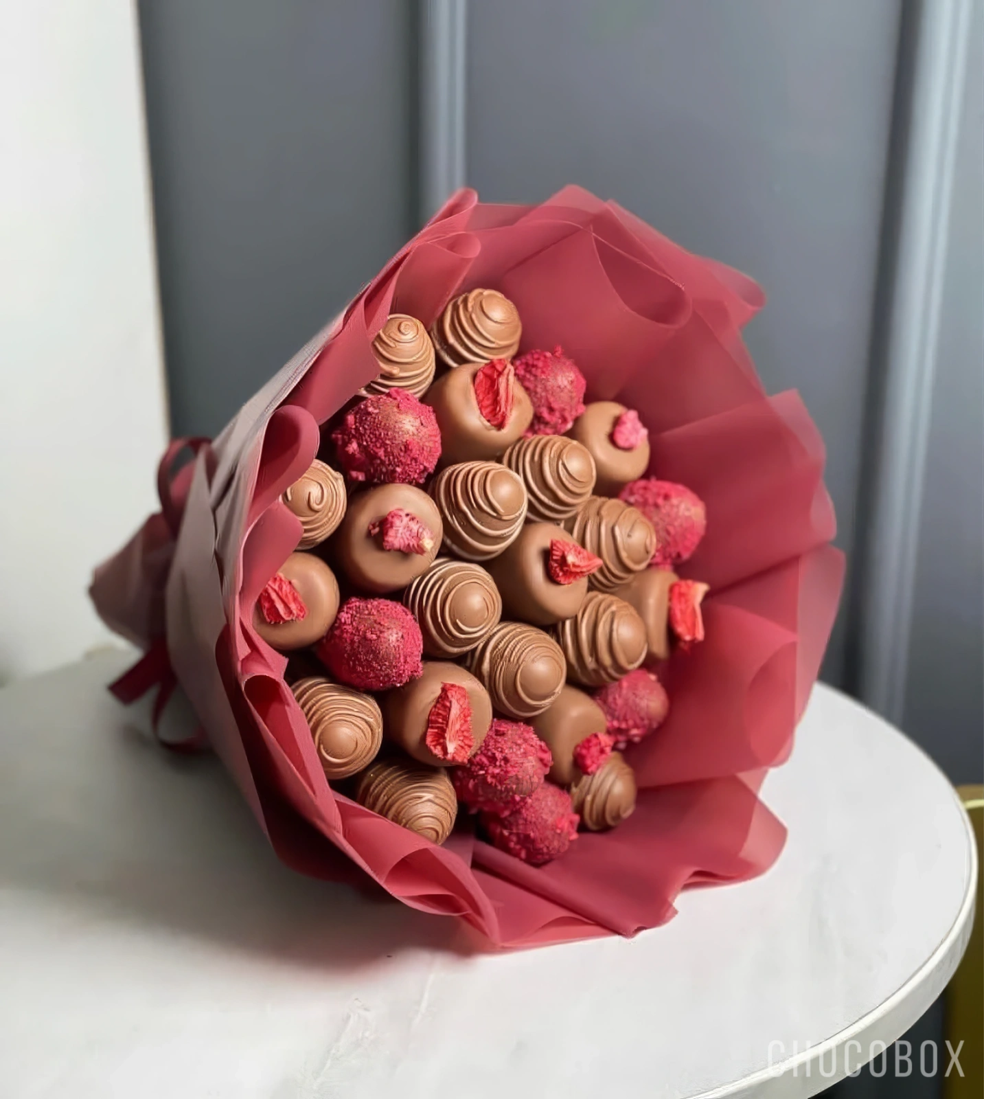 Букет из клубники в шоколаде - CHOCOBOX