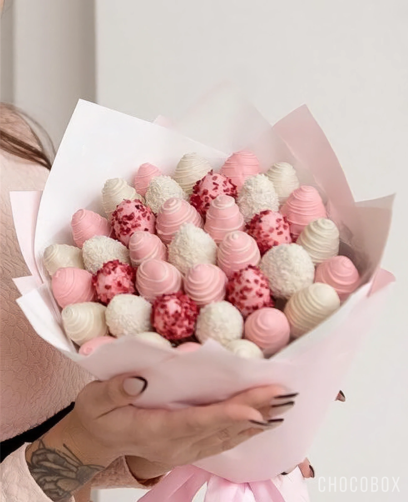 Букет из клубники в шоколаде - CHOCOBOX