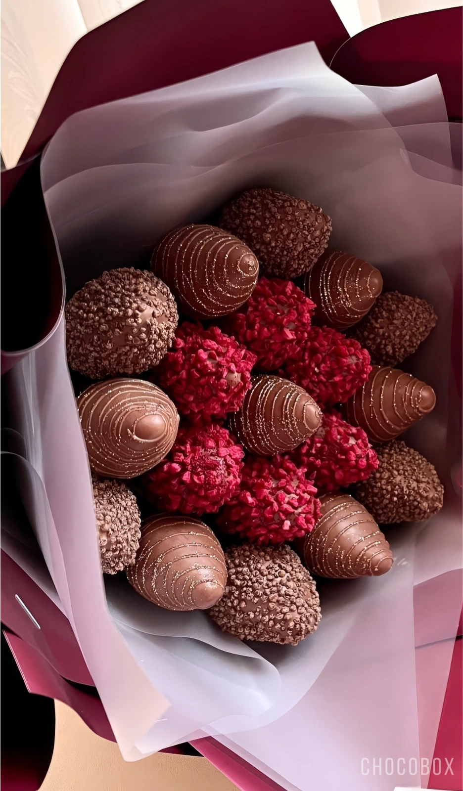 Букет из клубники в шоколаде - CHOCOBOX